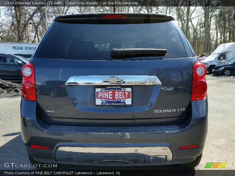 Cyber Gray Metallic / Jet Black/Brownstone 2010 Chevrolet Equinox LTZ AWD
