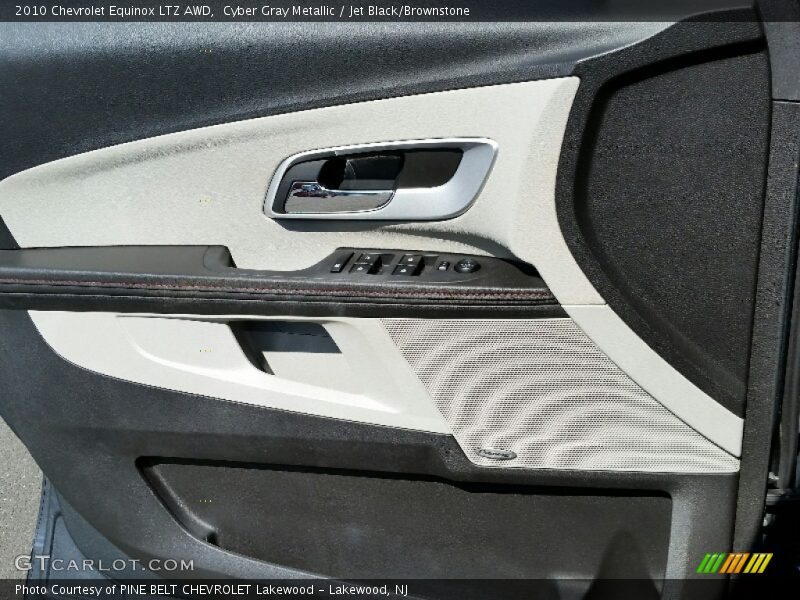 Cyber Gray Metallic / Jet Black/Brownstone 2010 Chevrolet Equinox LTZ AWD