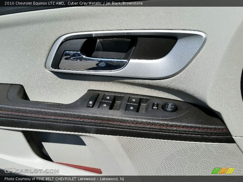 Cyber Gray Metallic / Jet Black/Brownstone 2010 Chevrolet Equinox LTZ AWD