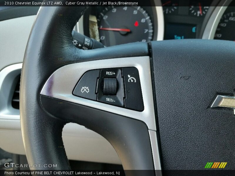 Cyber Gray Metallic / Jet Black/Brownstone 2010 Chevrolet Equinox LTZ AWD