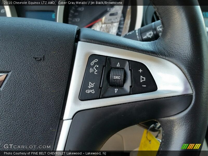 Cyber Gray Metallic / Jet Black/Brownstone 2010 Chevrolet Equinox LTZ AWD