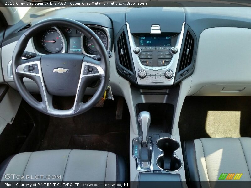 Cyber Gray Metallic / Jet Black/Brownstone 2010 Chevrolet Equinox LTZ AWD