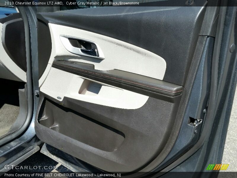 Cyber Gray Metallic / Jet Black/Brownstone 2010 Chevrolet Equinox LTZ AWD