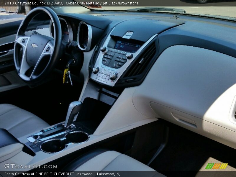 Cyber Gray Metallic / Jet Black/Brownstone 2010 Chevrolet Equinox LTZ AWD