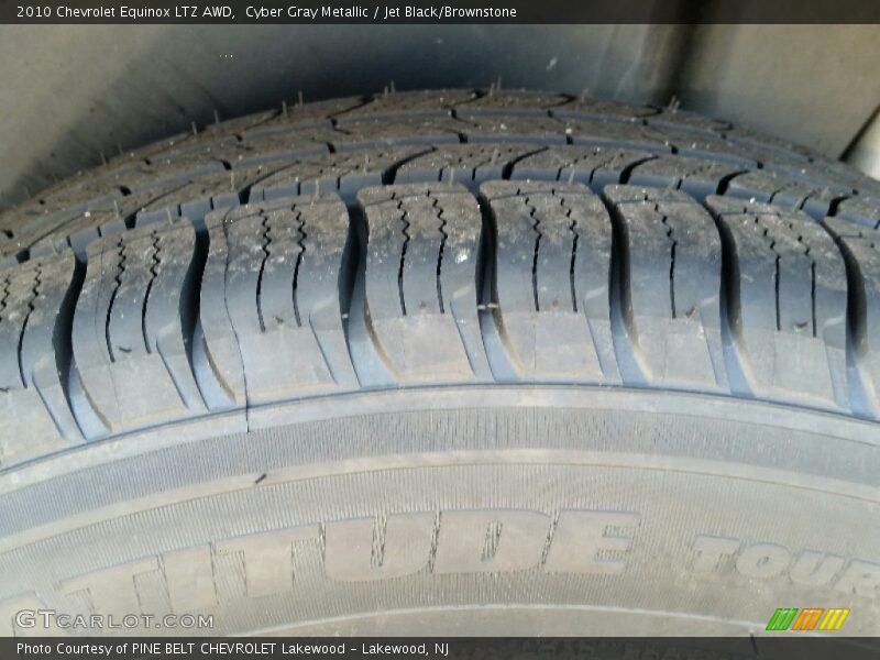 Cyber Gray Metallic / Jet Black/Brownstone 2010 Chevrolet Equinox LTZ AWD