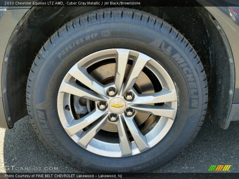 Cyber Gray Metallic / Jet Black/Brownstone 2010 Chevrolet Equinox LTZ AWD