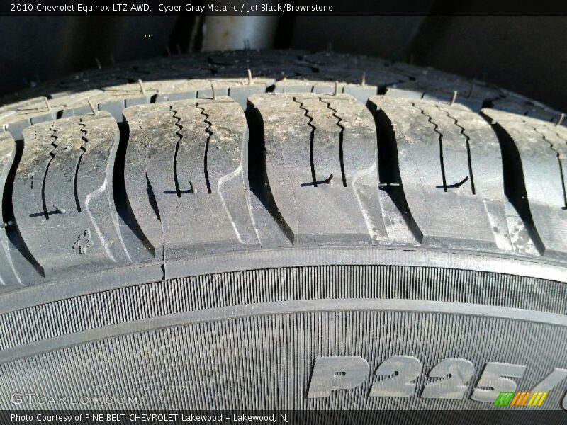 Cyber Gray Metallic / Jet Black/Brownstone 2010 Chevrolet Equinox LTZ AWD