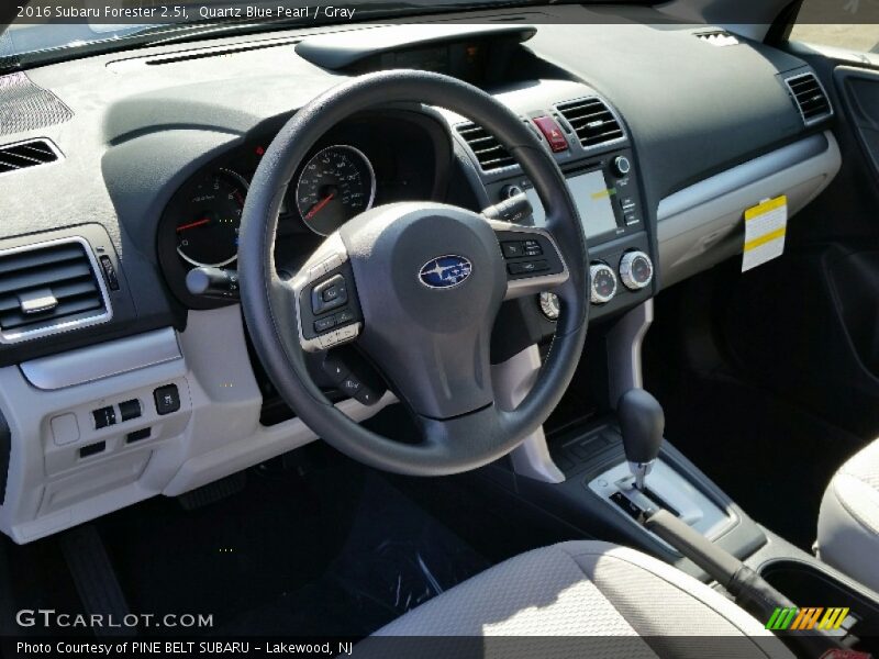 Quartz Blue Pearl / Gray 2016 Subaru Forester 2.5i