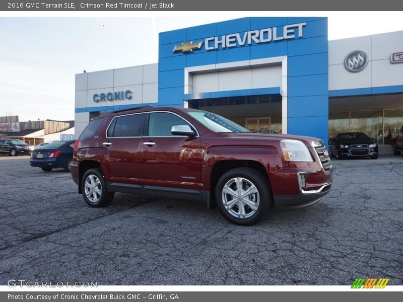 Crimson Red Tintcoat / Jet Black 2016 GMC Terrain SLE