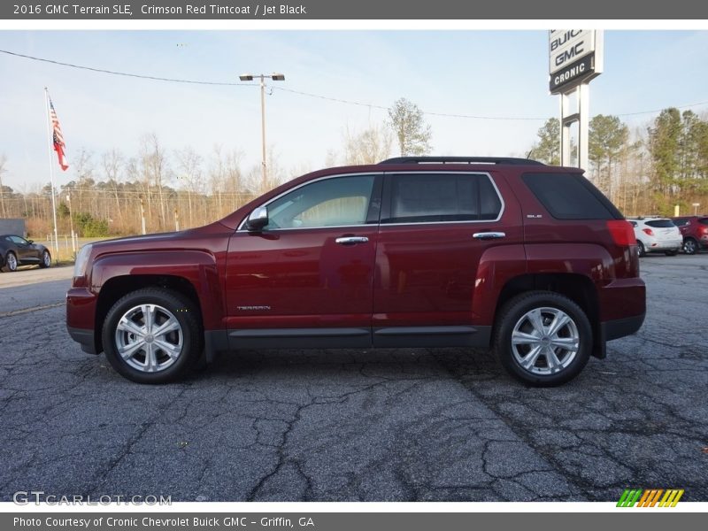 Crimson Red Tintcoat / Jet Black 2016 GMC Terrain SLE