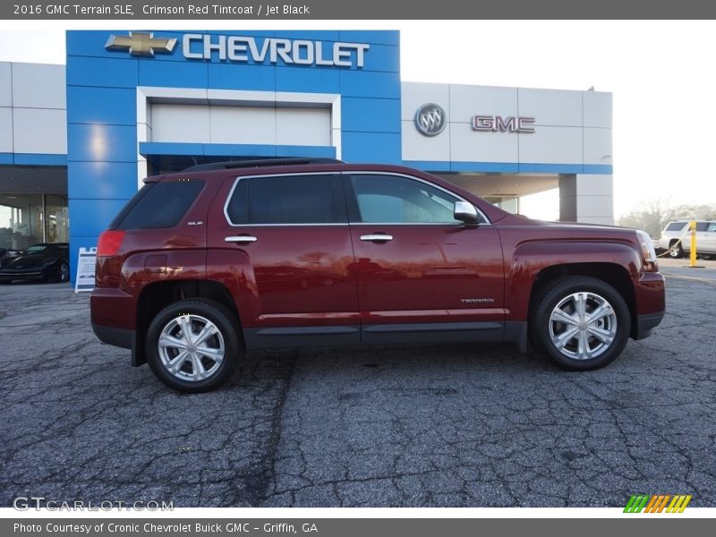 Crimson Red Tintcoat / Jet Black 2016 GMC Terrain SLE