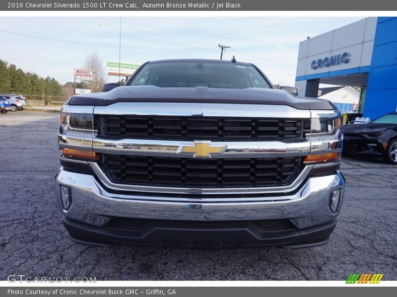 Autumn Bronze Metallic / Jet Black 2016 Chevrolet Silverado 1500 LT Crew Cab