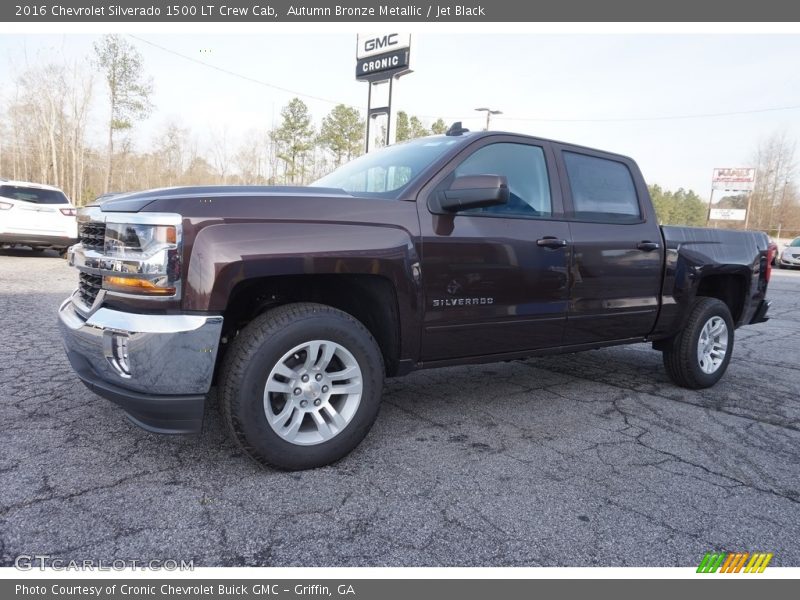 Autumn Bronze Metallic / Jet Black 2016 Chevrolet Silverado 1500 LT Crew Cab