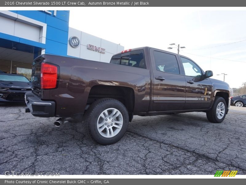 Autumn Bronze Metallic / Jet Black 2016 Chevrolet Silverado 1500 LT Crew Cab