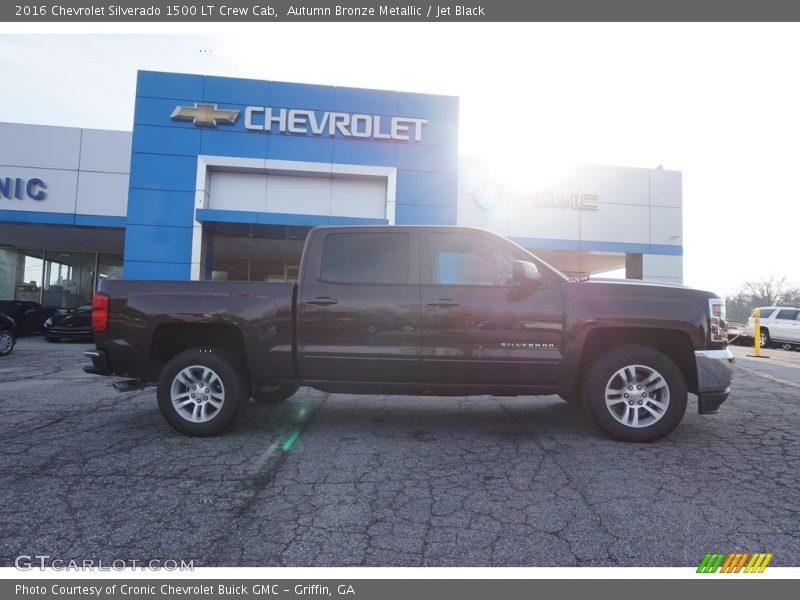 Autumn Bronze Metallic / Jet Black 2016 Chevrolet Silverado 1500 LT Crew Cab