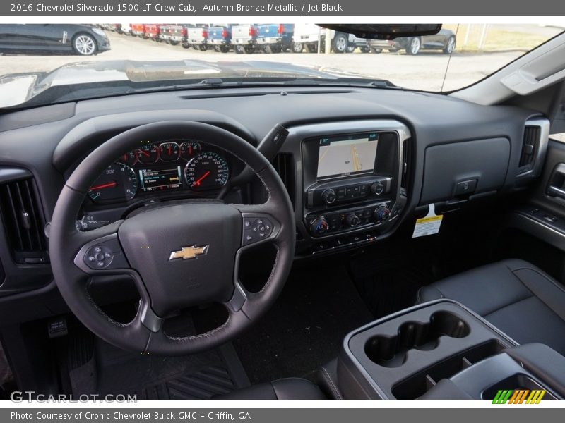 Autumn Bronze Metallic / Jet Black 2016 Chevrolet Silverado 1500 LT Crew Cab