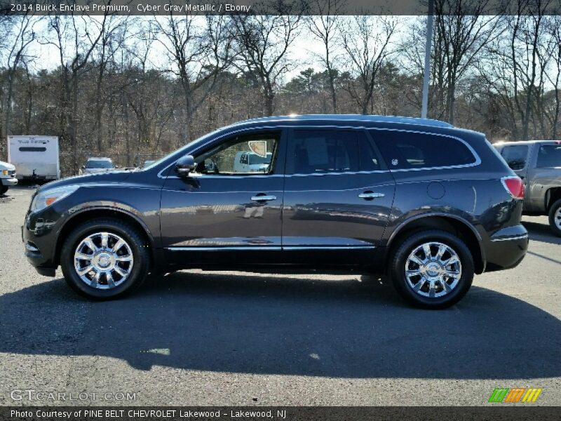 Cyber Gray Metallic / Ebony 2014 Buick Enclave Premium