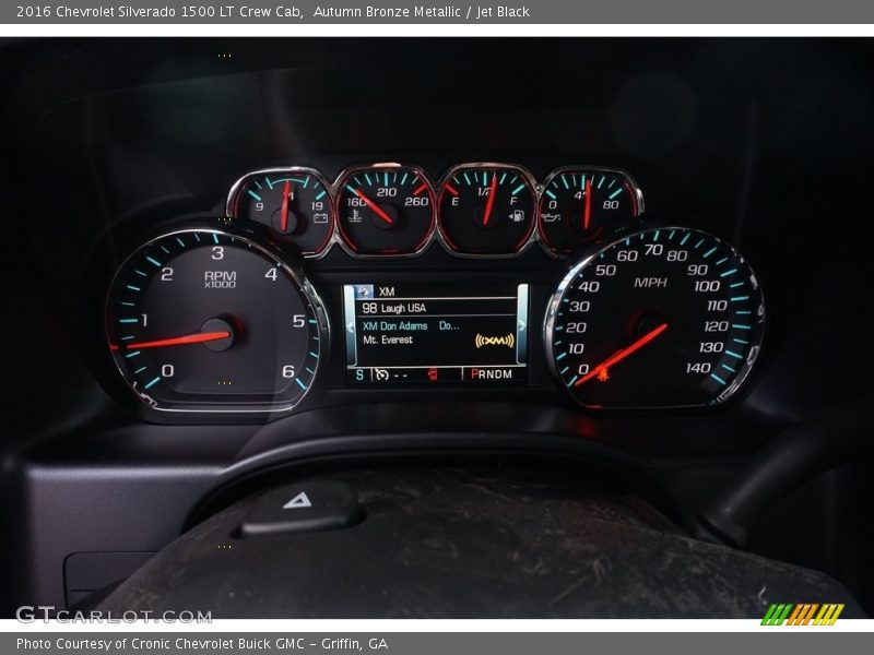Autumn Bronze Metallic / Jet Black 2016 Chevrolet Silverado 1500 LT Crew Cab