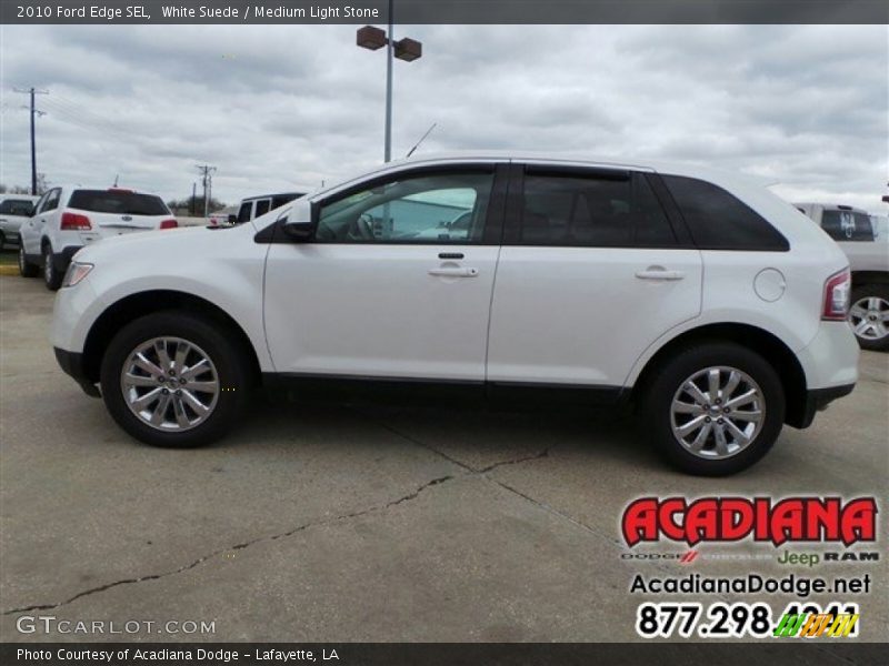 White Suede / Medium Light Stone 2010 Ford Edge SEL