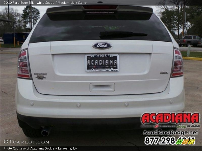 White Suede / Medium Light Stone 2010 Ford Edge SEL