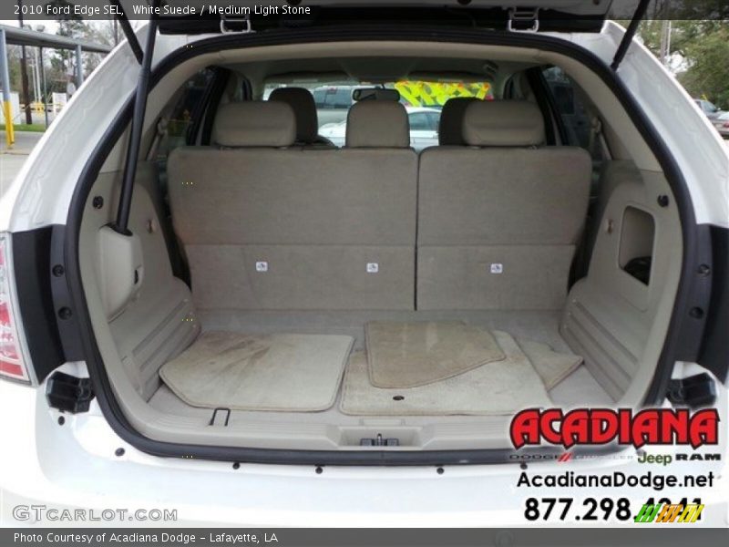 White Suede / Medium Light Stone 2010 Ford Edge SEL
