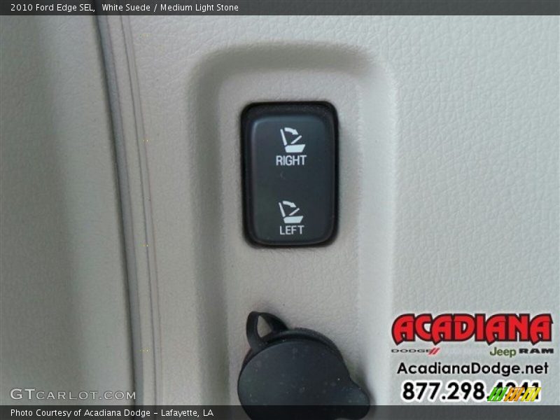 White Suede / Medium Light Stone 2010 Ford Edge SEL