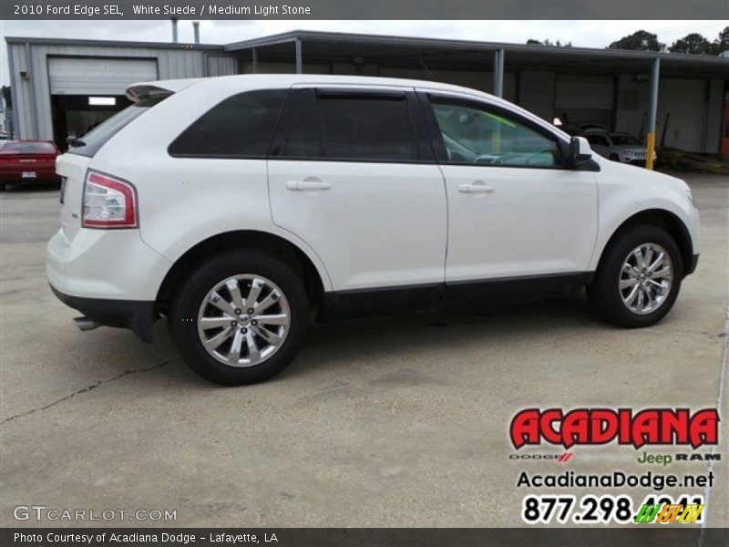 White Suede / Medium Light Stone 2010 Ford Edge SEL