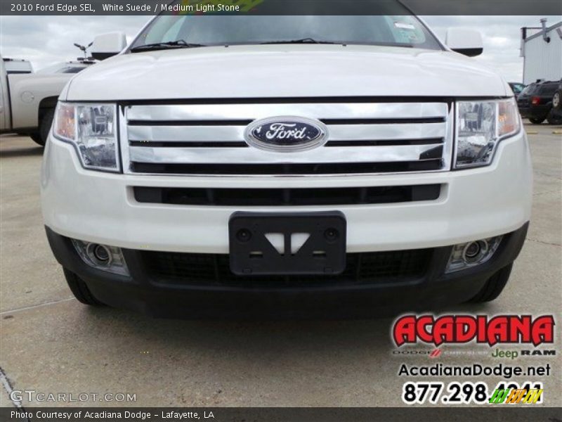 White Suede / Medium Light Stone 2010 Ford Edge SEL