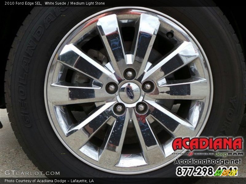 White Suede / Medium Light Stone 2010 Ford Edge SEL