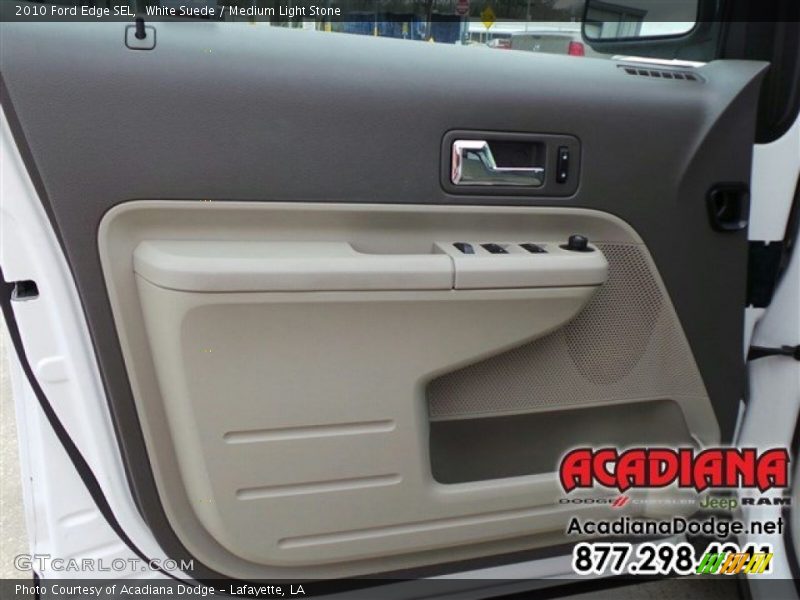White Suede / Medium Light Stone 2010 Ford Edge SEL