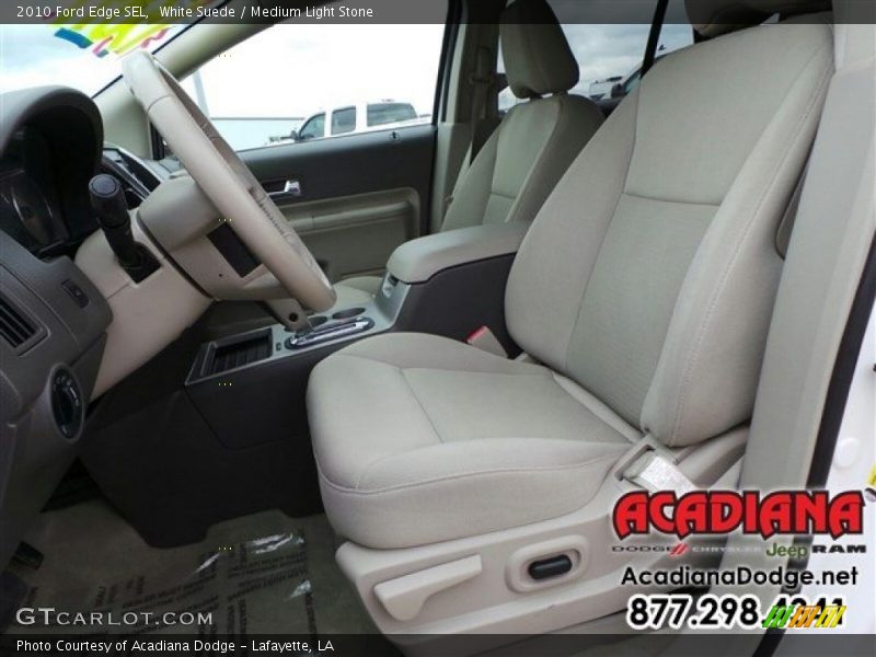 White Suede / Medium Light Stone 2010 Ford Edge SEL
