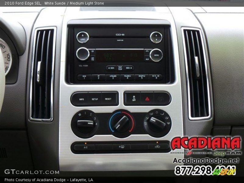 White Suede / Medium Light Stone 2010 Ford Edge SEL
