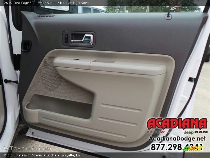 White Suede / Medium Light Stone 2010 Ford Edge SEL