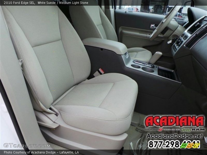 White Suede / Medium Light Stone 2010 Ford Edge SEL