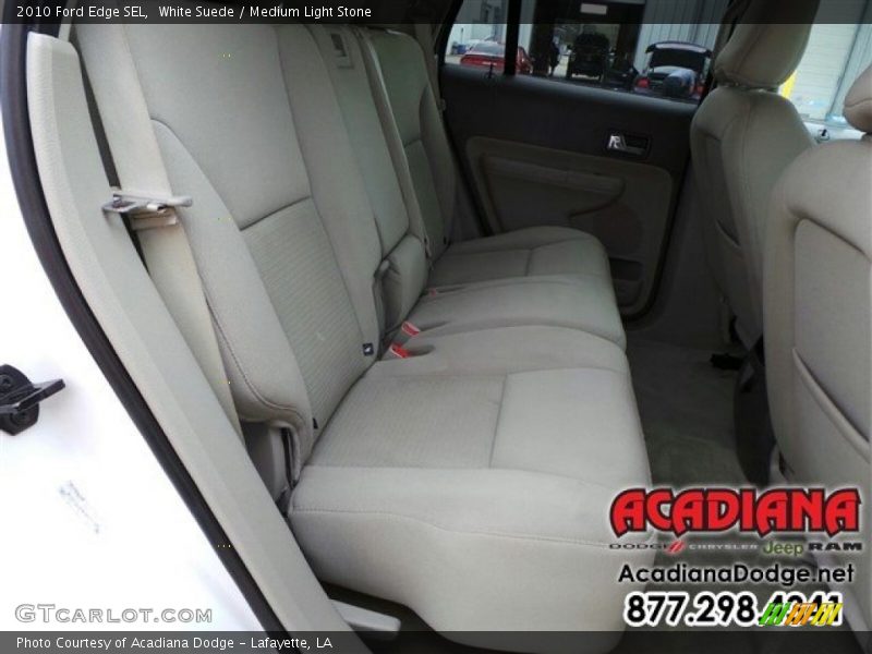 White Suede / Medium Light Stone 2010 Ford Edge SEL