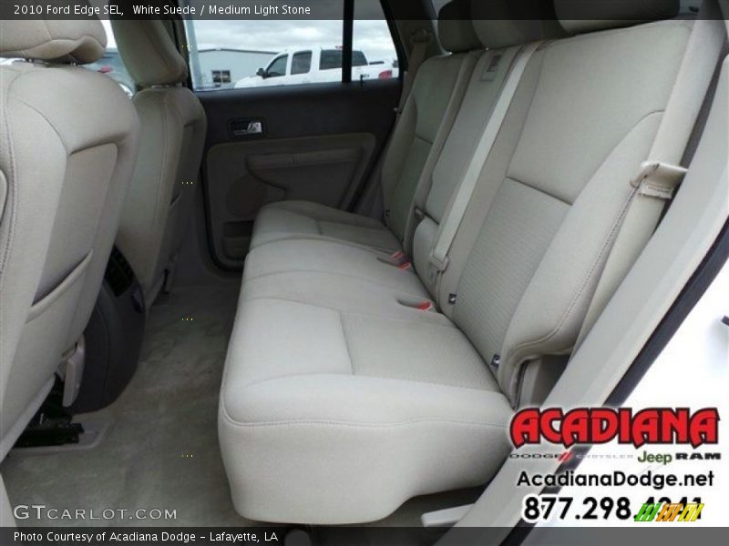 White Suede / Medium Light Stone 2010 Ford Edge SEL