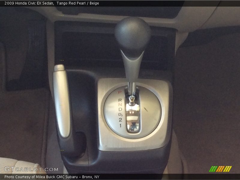 Tango Red Pearl / Beige 2009 Honda Civic EX Sedan