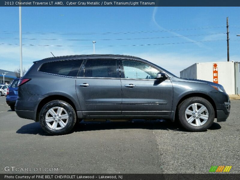 Cyber Gray Metallic / Dark Titanium/Light Titanium 2013 Chevrolet Traverse LT AWD