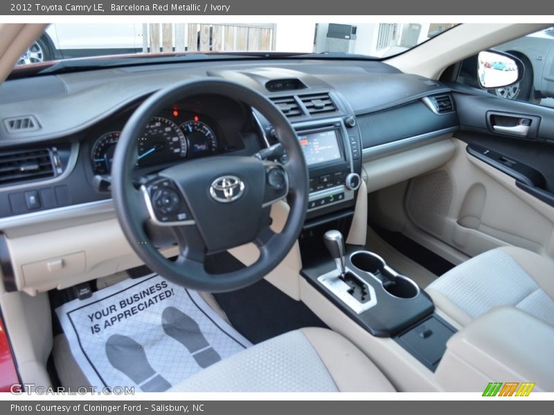 Barcelona Red Metallic / Ivory 2012 Toyota Camry LE