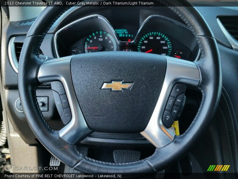 Cyber Gray Metallic / Dark Titanium/Light Titanium 2013 Chevrolet Traverse LT AWD