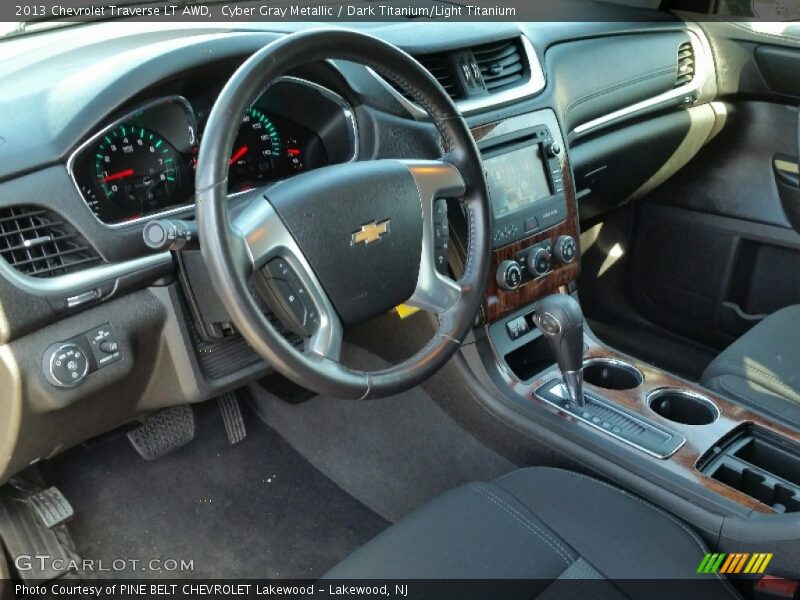 Cyber Gray Metallic / Dark Titanium/Light Titanium 2013 Chevrolet Traverse LT AWD