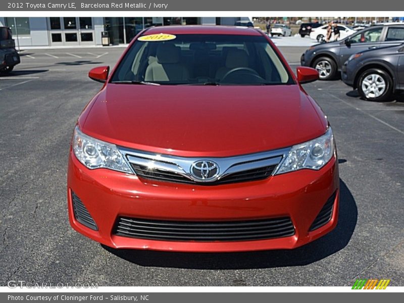 Barcelona Red Metallic / Ivory 2012 Toyota Camry LE