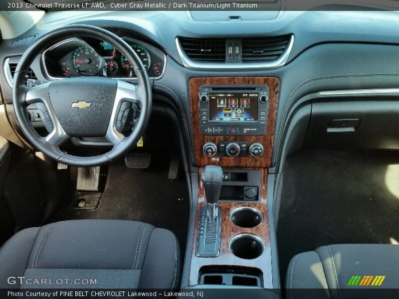 Cyber Gray Metallic / Dark Titanium/Light Titanium 2013 Chevrolet Traverse LT AWD