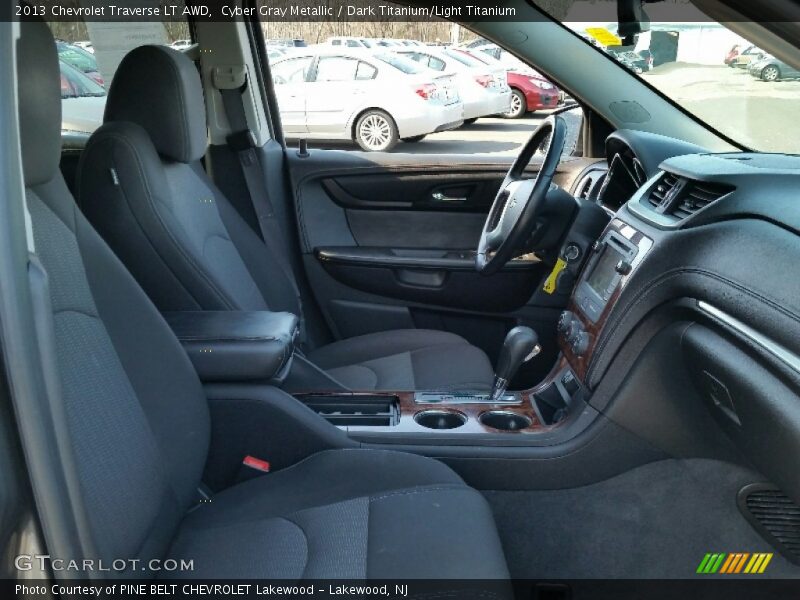 Cyber Gray Metallic / Dark Titanium/Light Titanium 2013 Chevrolet Traverse LT AWD
