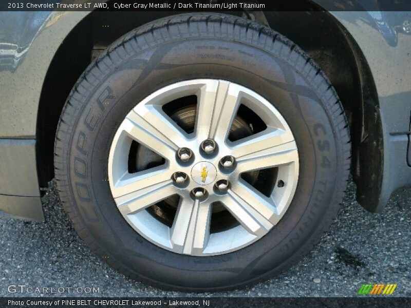 Cyber Gray Metallic / Dark Titanium/Light Titanium 2013 Chevrolet Traverse LT AWD