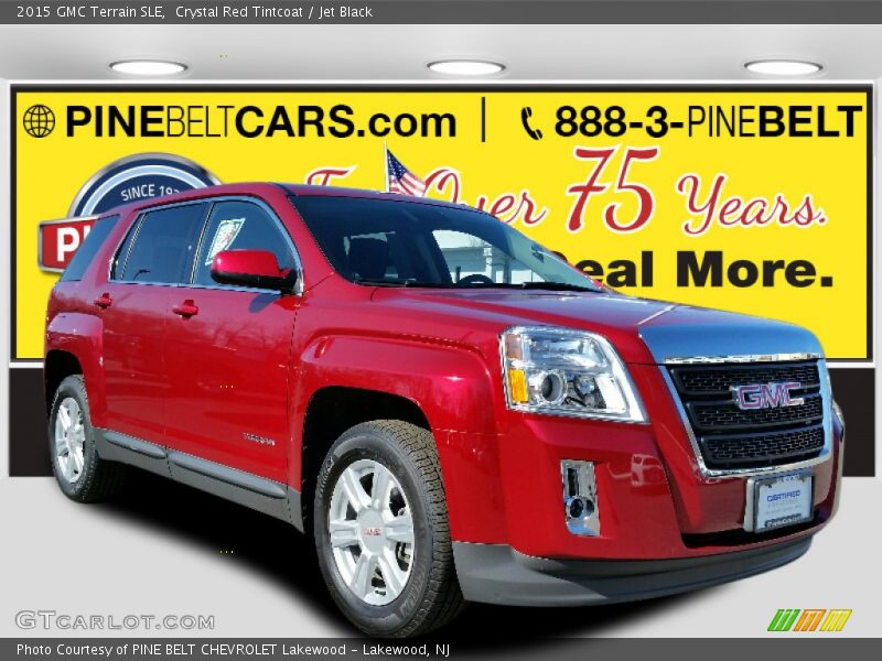 Crystal Red Tintcoat / Jet Black 2015 GMC Terrain SLE