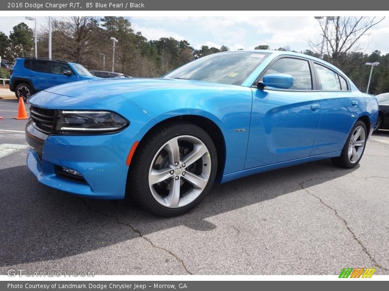 B5 Blue Pearl / Black 2016 Dodge Charger R/T