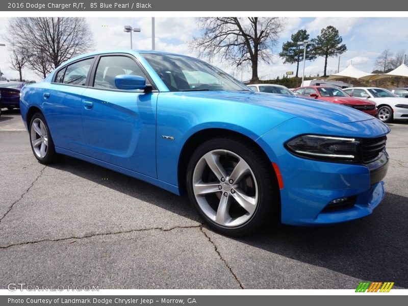 B5 Blue Pearl / Black 2016 Dodge Charger R/T