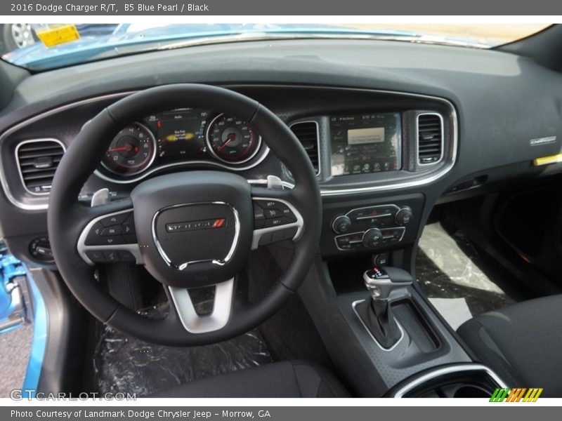 B5 Blue Pearl / Black 2016 Dodge Charger R/T