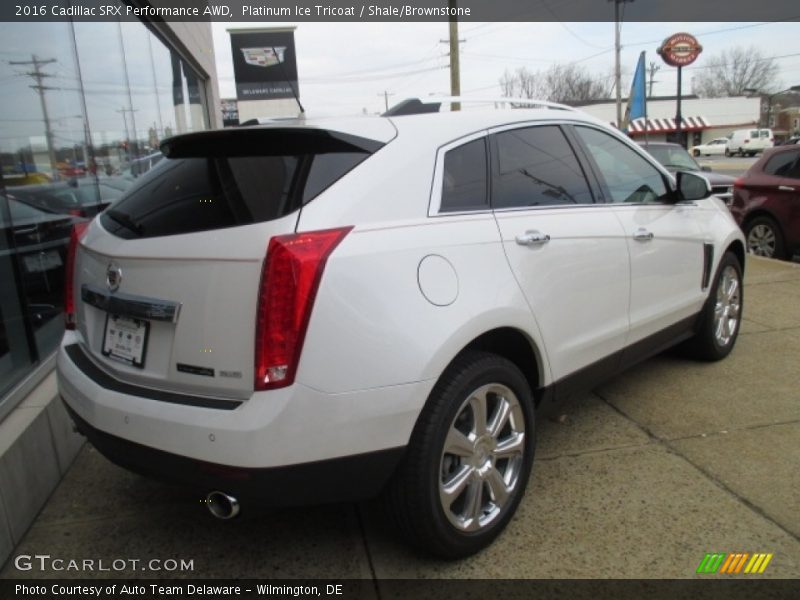 Platinum Ice Tricoat / Shale/Brownstone 2016 Cadillac SRX Performance AWD